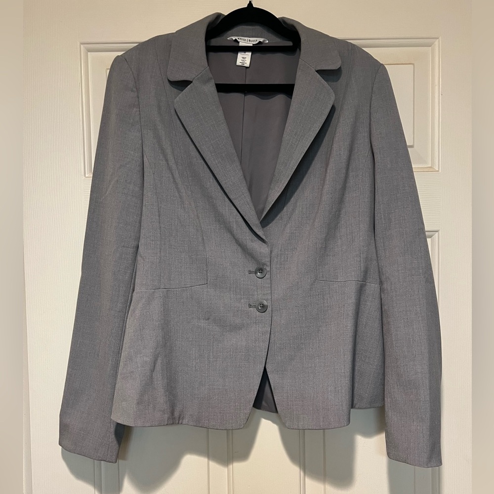 White House Black Market Classic Gray Blazer